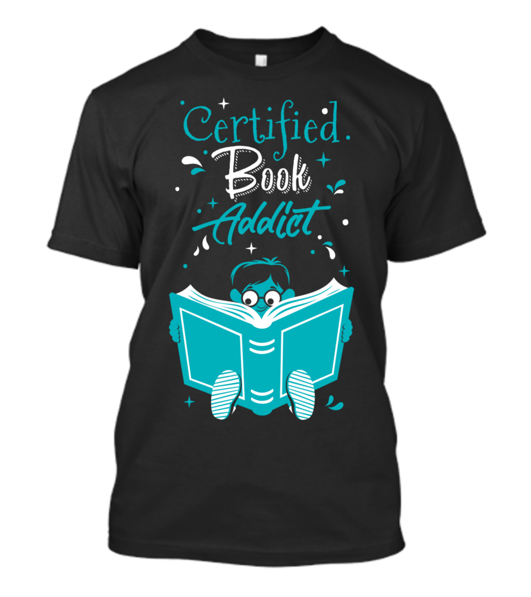 Certified Book Addict Boy T-Shirt