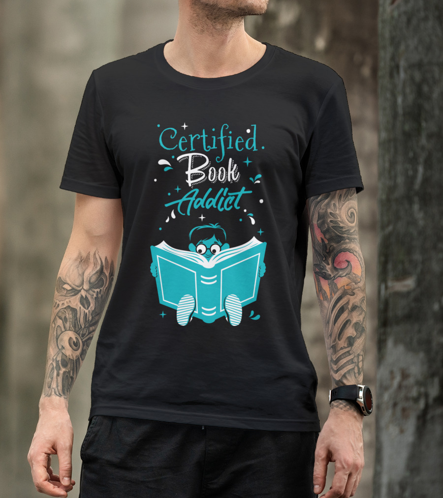 Certified Book Addict Boy T-Shirt