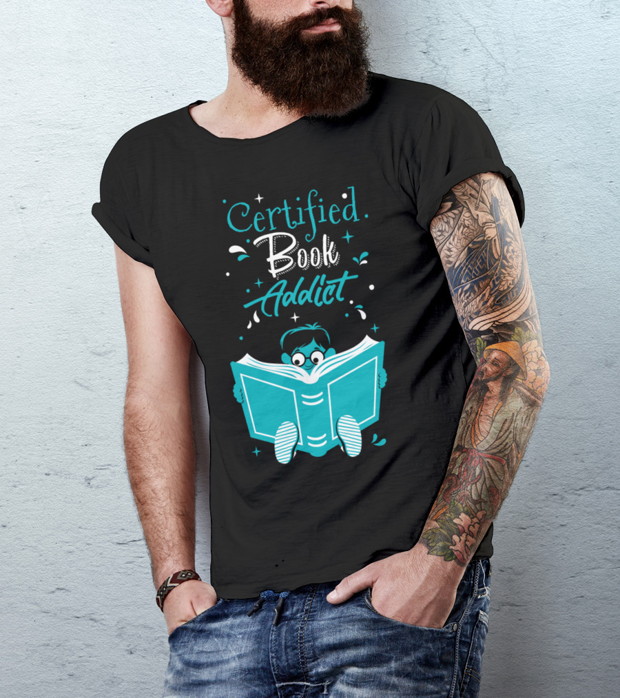 Certified Book Addict Boy T-Shirt