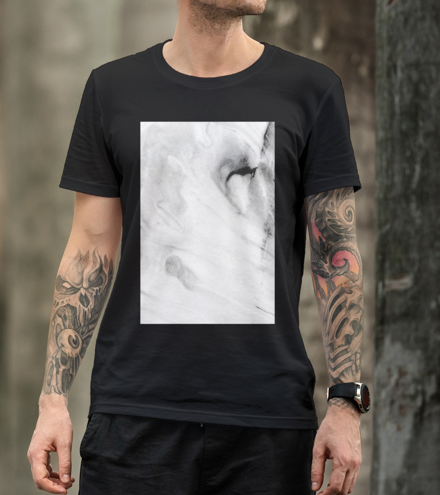 White Marble Texture Phone Aesthetic T-Shirt
