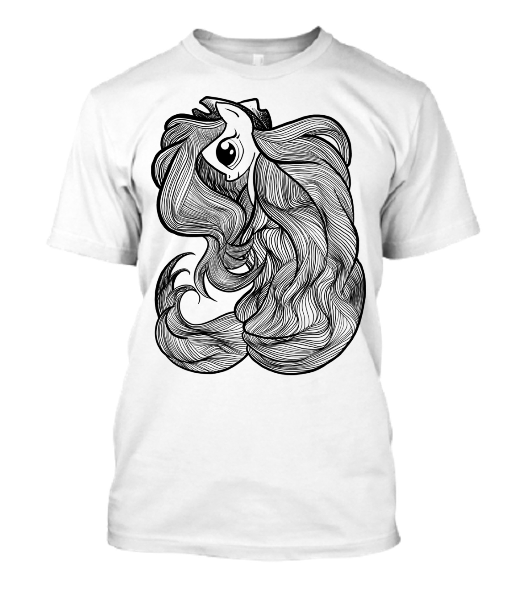 Applejack The Honest Pony Monochrome T-Shirt