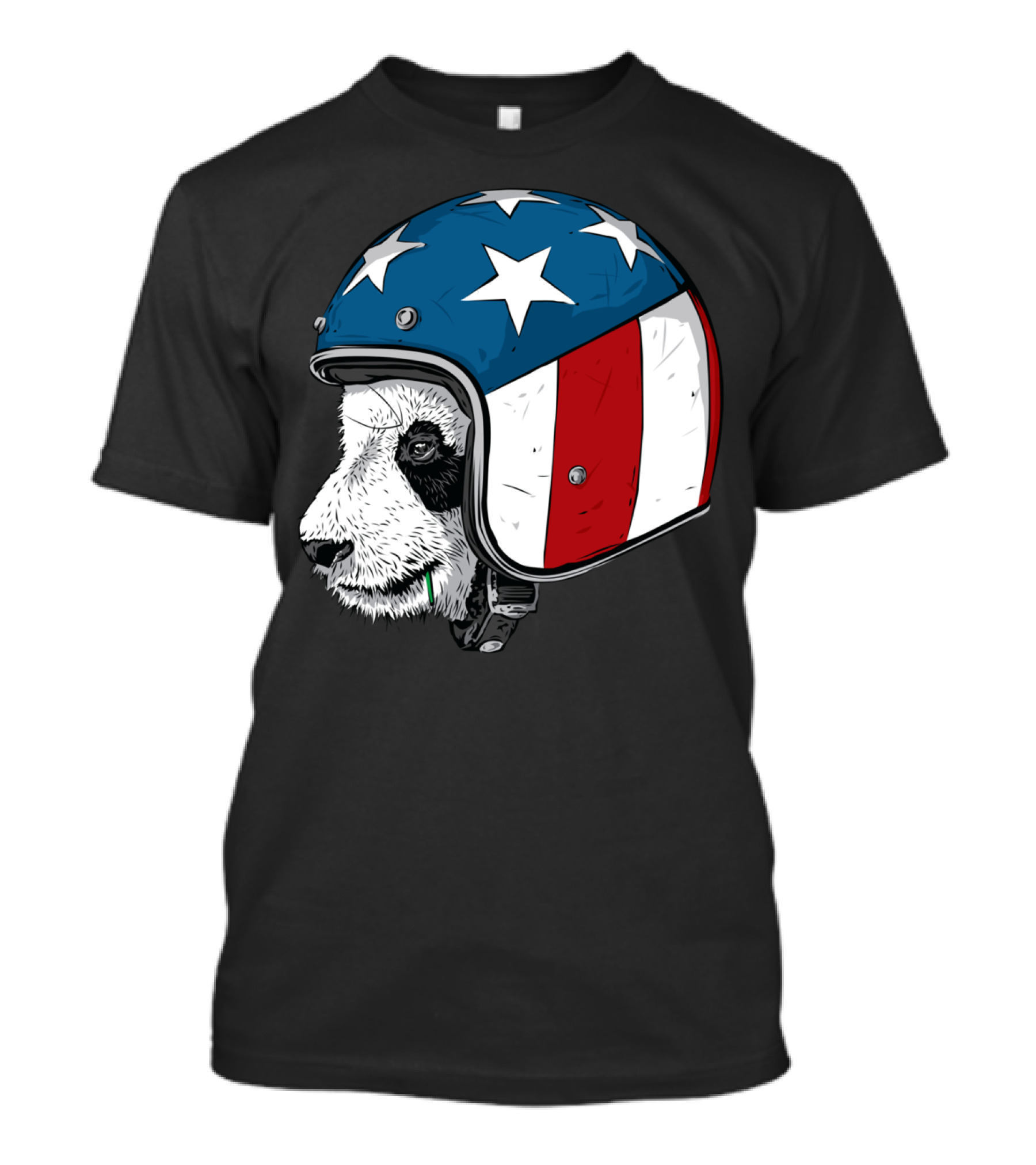 Beijing To New York Panda Helmet T-Shirt