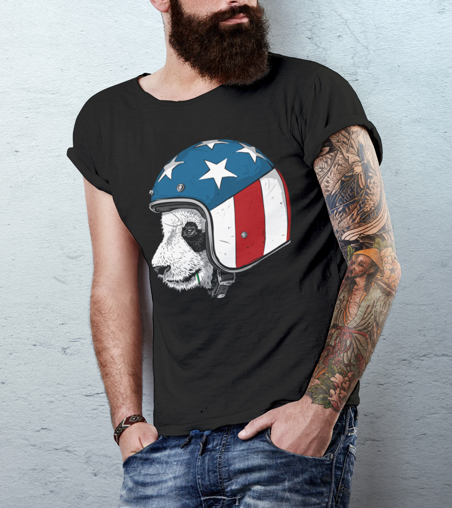 Beijing To New York Panda Helmet T-Shirt