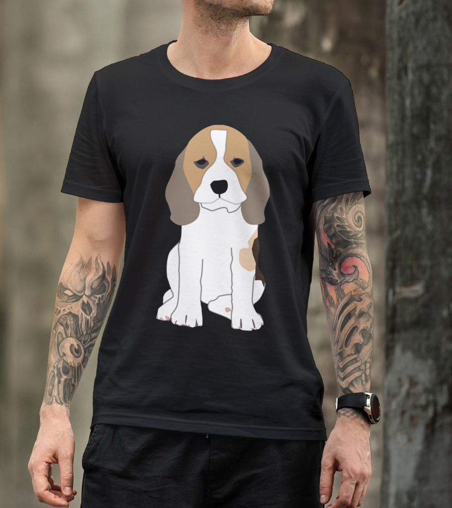 Beagle Dog Sitting T-Shirt