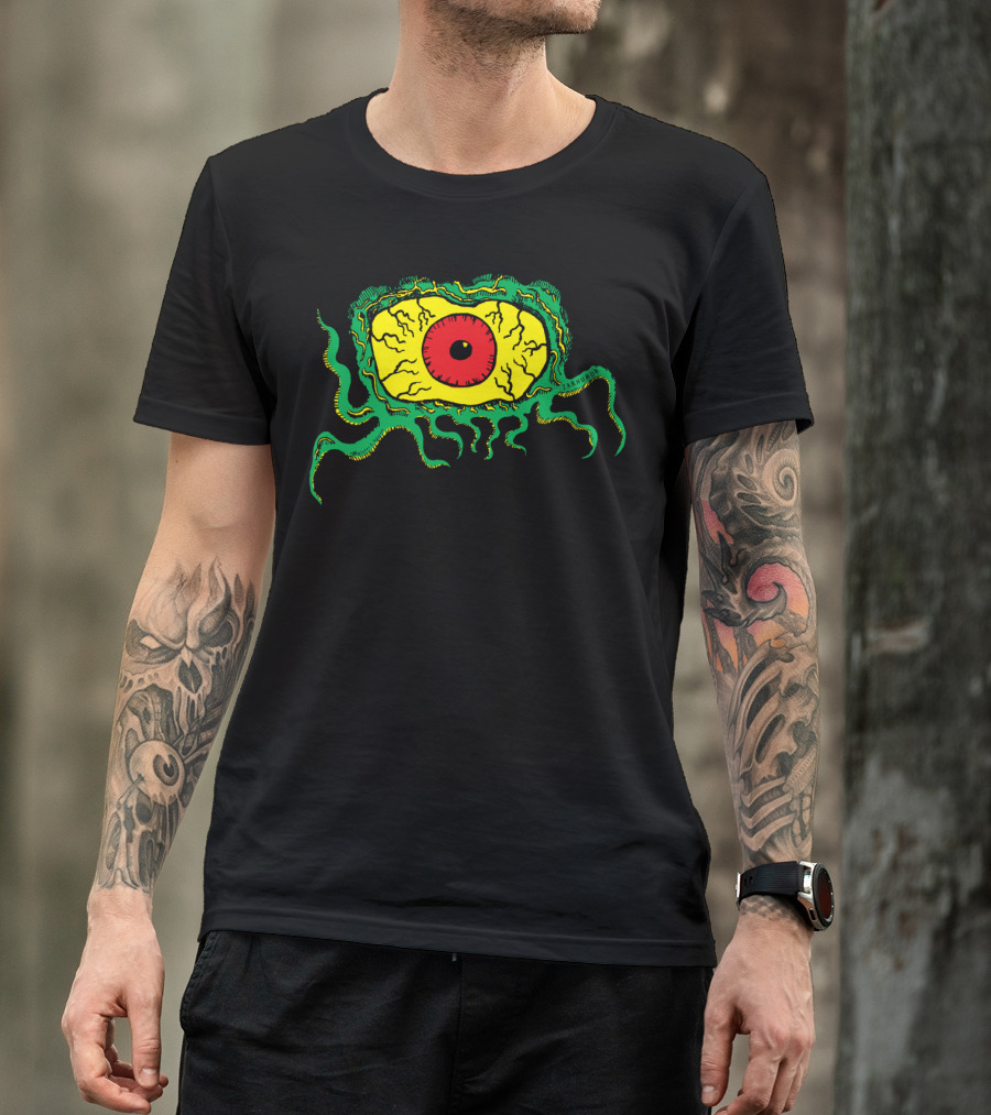 Crawling Eye Monster Retro Horror Creature With Tentacles T-Shirt