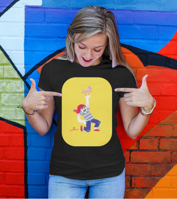 Playful Dog Lover Adventure Moment T-Shirt