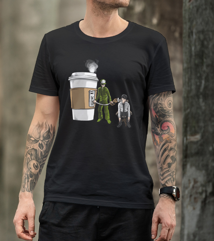 Fuel Coffee Injection For Exhausted Worker T-Shirt