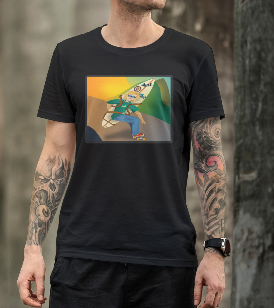 A&L Surfboard Skater Guy Adventure T-Shirt