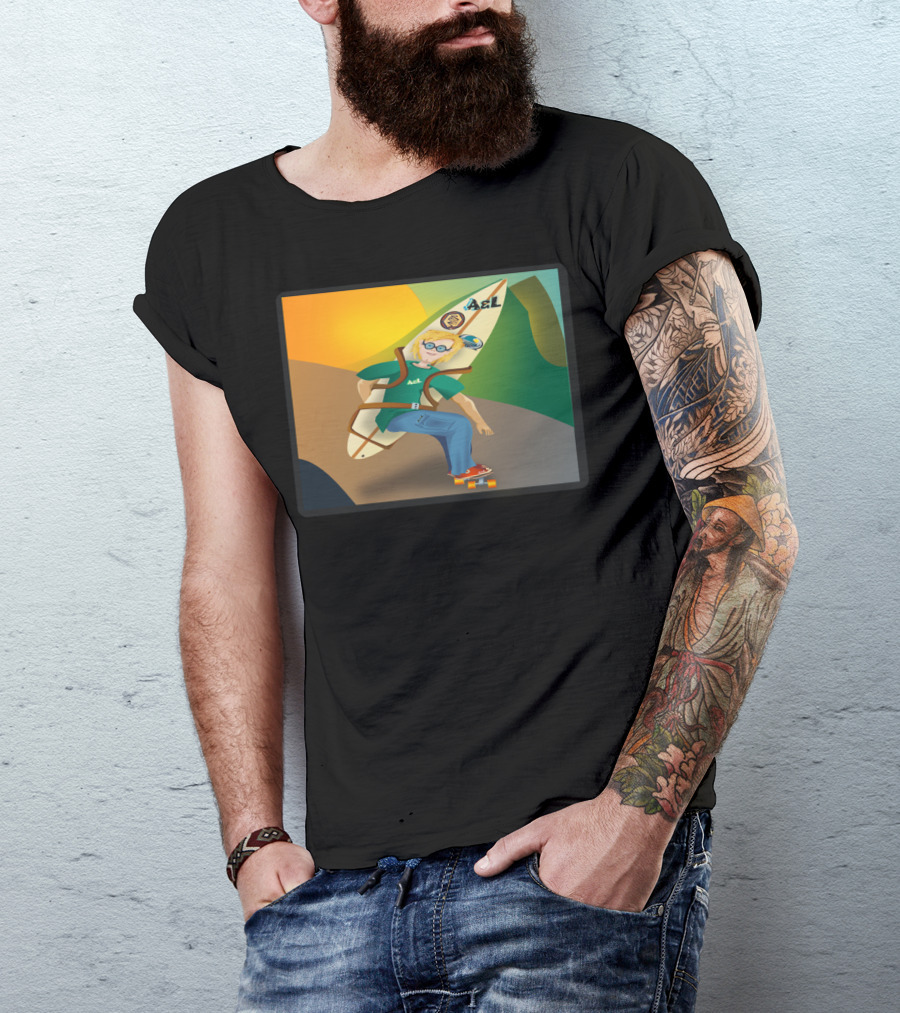 A&L Surfboard Skater Guy Adventure T-Shirt