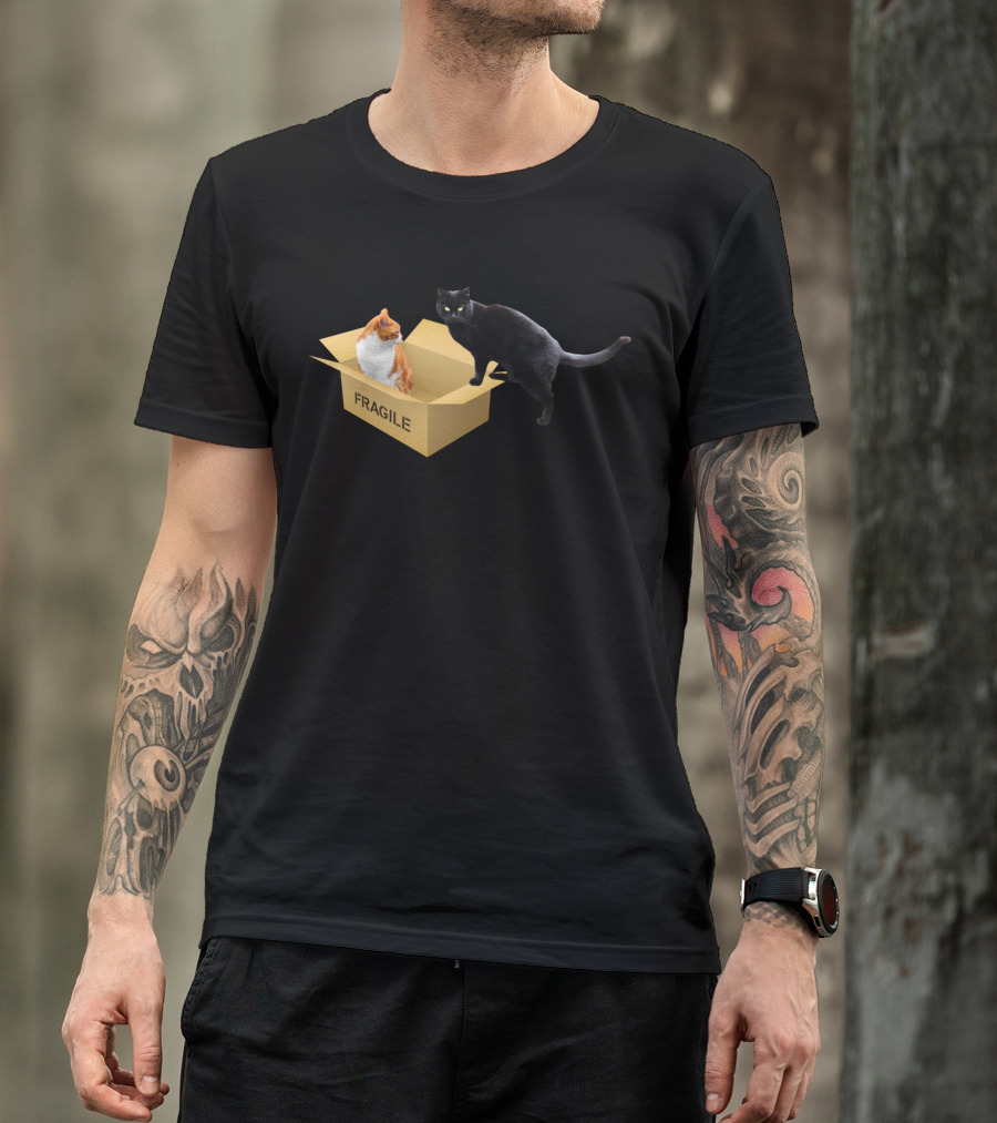 FRAGILE CATS IN A BOX T-Shirt