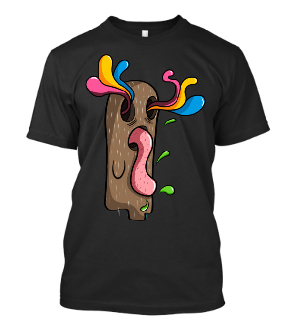 Crazy Tree Vibrant Whimsical Expression Burst T-Shirt