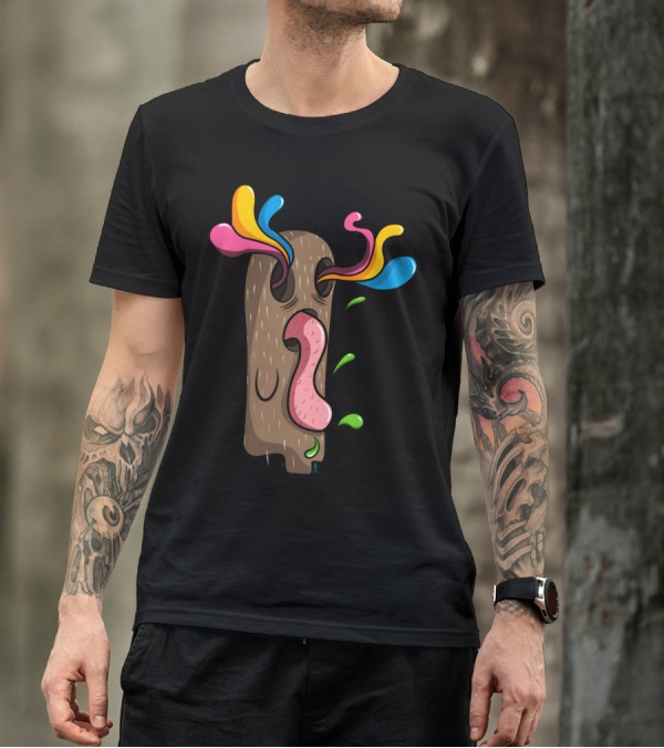 Crazy Tree Vibrant Whimsical Expression Burst T-Shirt