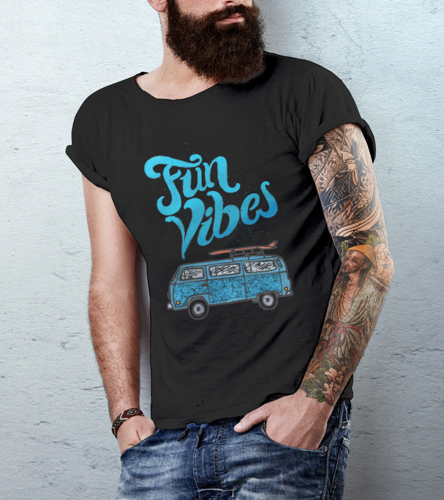 Fun Vibes Surf Van Adventure T-Shirt