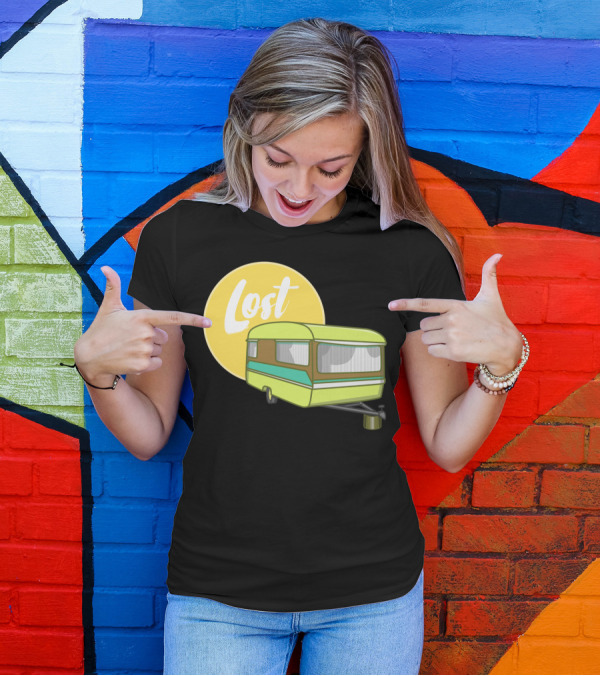 Lost Caravan With Yellow Moon T-Shirt