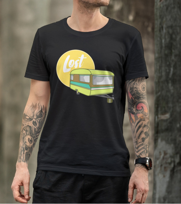 Lost Caravan With Yellow Moon T-Shirt
