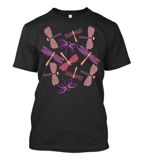 Creative Decorative Dragonflies T-Shirt