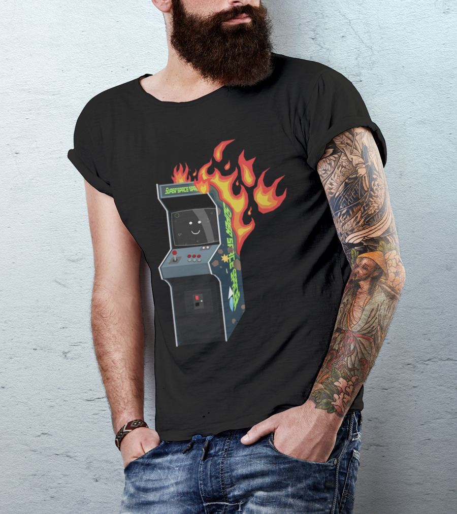 Super Space Spade Arcade Fire T-Shirt
