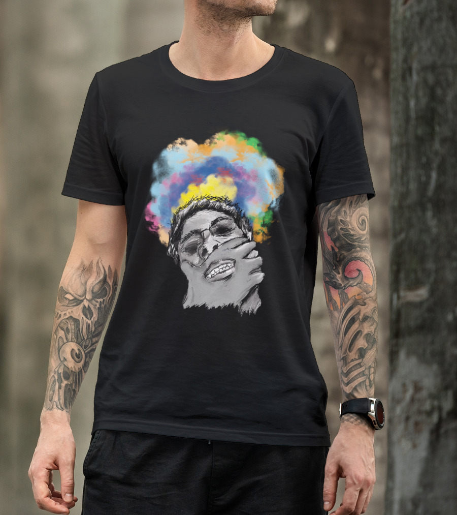 Creative Mind Blown Expression Of Colorful Thoughts T-Shirt