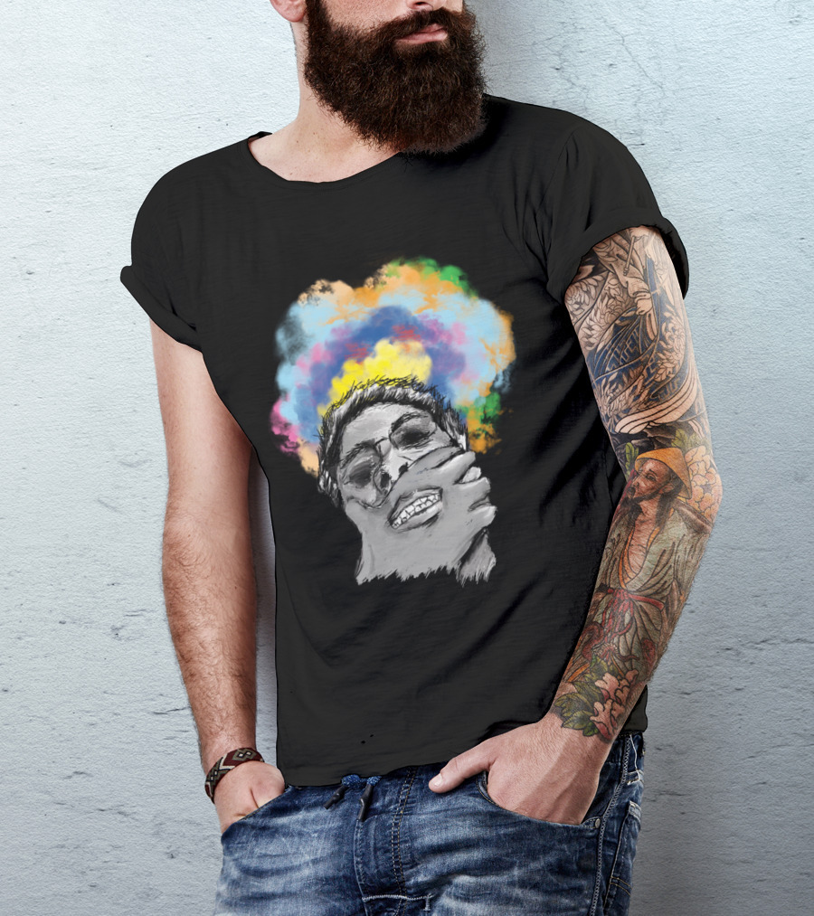 Creative Mind Blown Expression Of Colorful Thoughts T-Shirt