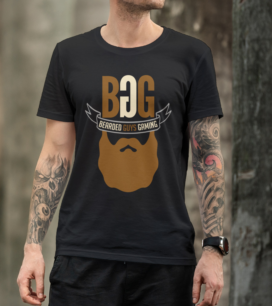 Bearded Guys Gaming BGG Logo Beard T-Shirt