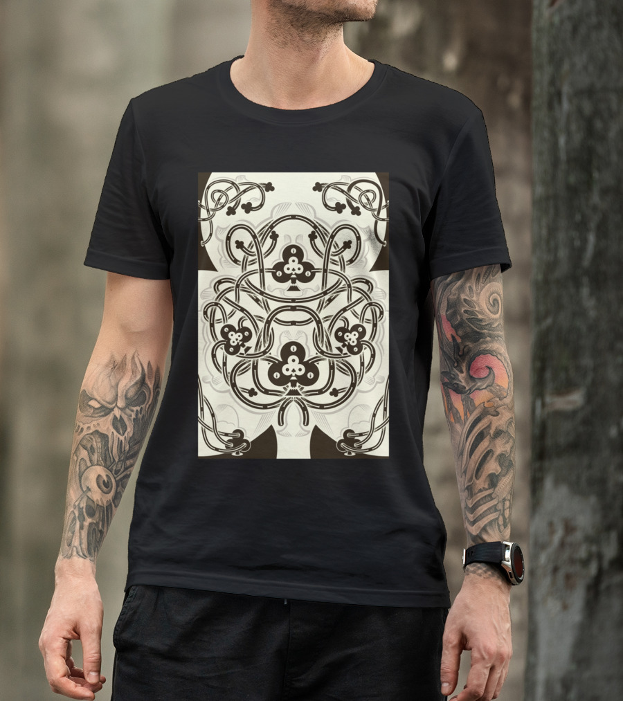 Cards Club One Ornate Playing Card T-Shirt
