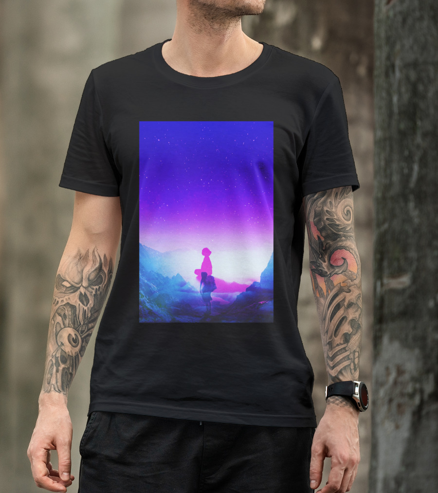 Wonder Never Cease Celestial Mountain Stargazer T-Shirt