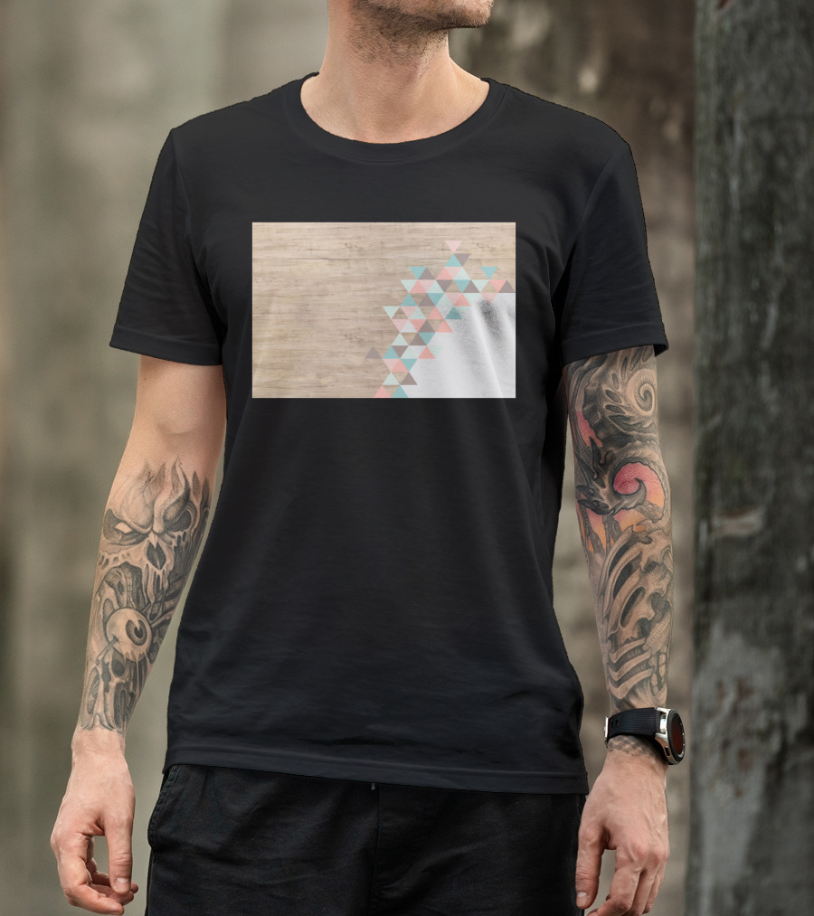 Archiwoo Triangular Pattern Geometric T-Shirt