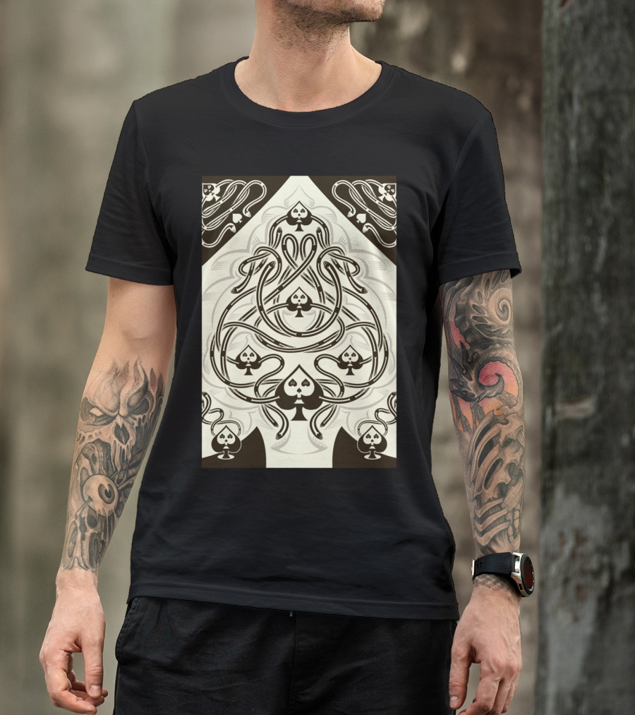 Cards Spade One Intricate Spade T-Shirt