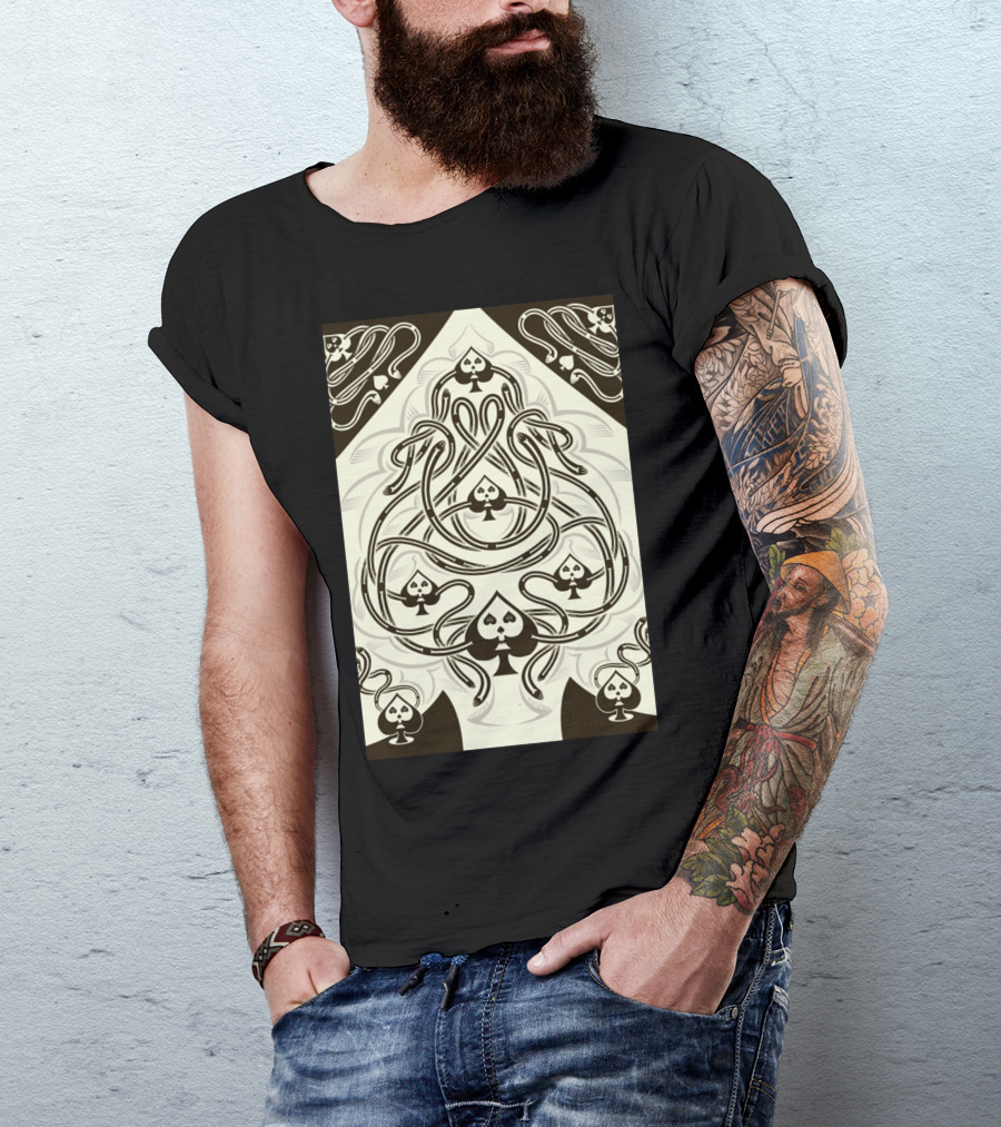Cards Spade One Intricate Spade T-Shirt