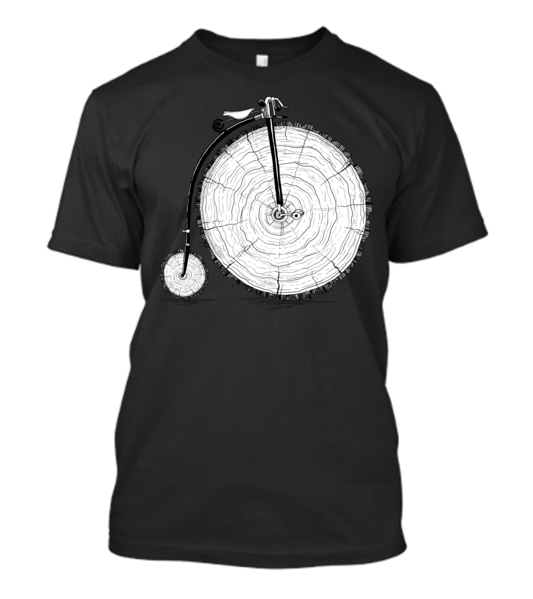 Wooden Penny Farthing Vintage Bicycle T-Shirt