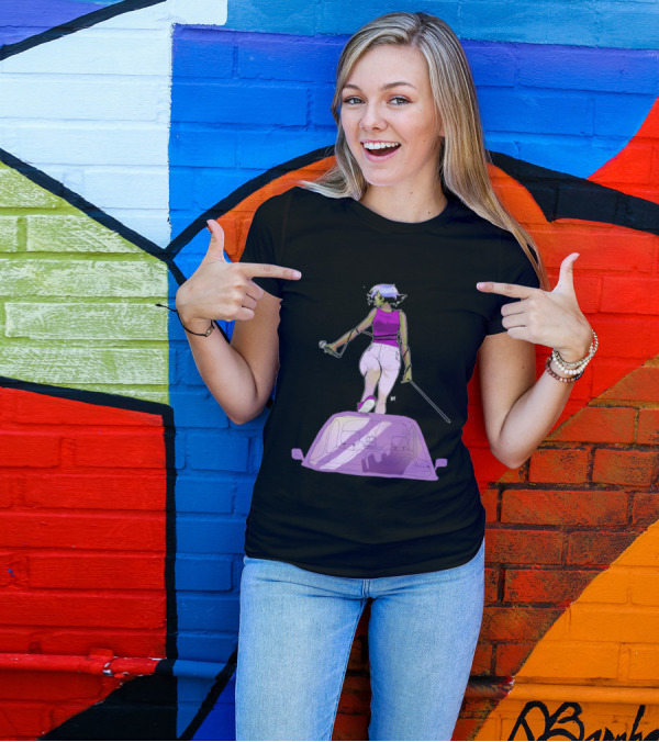 Cree Character On Car With Microphone And Sword T-Shirt