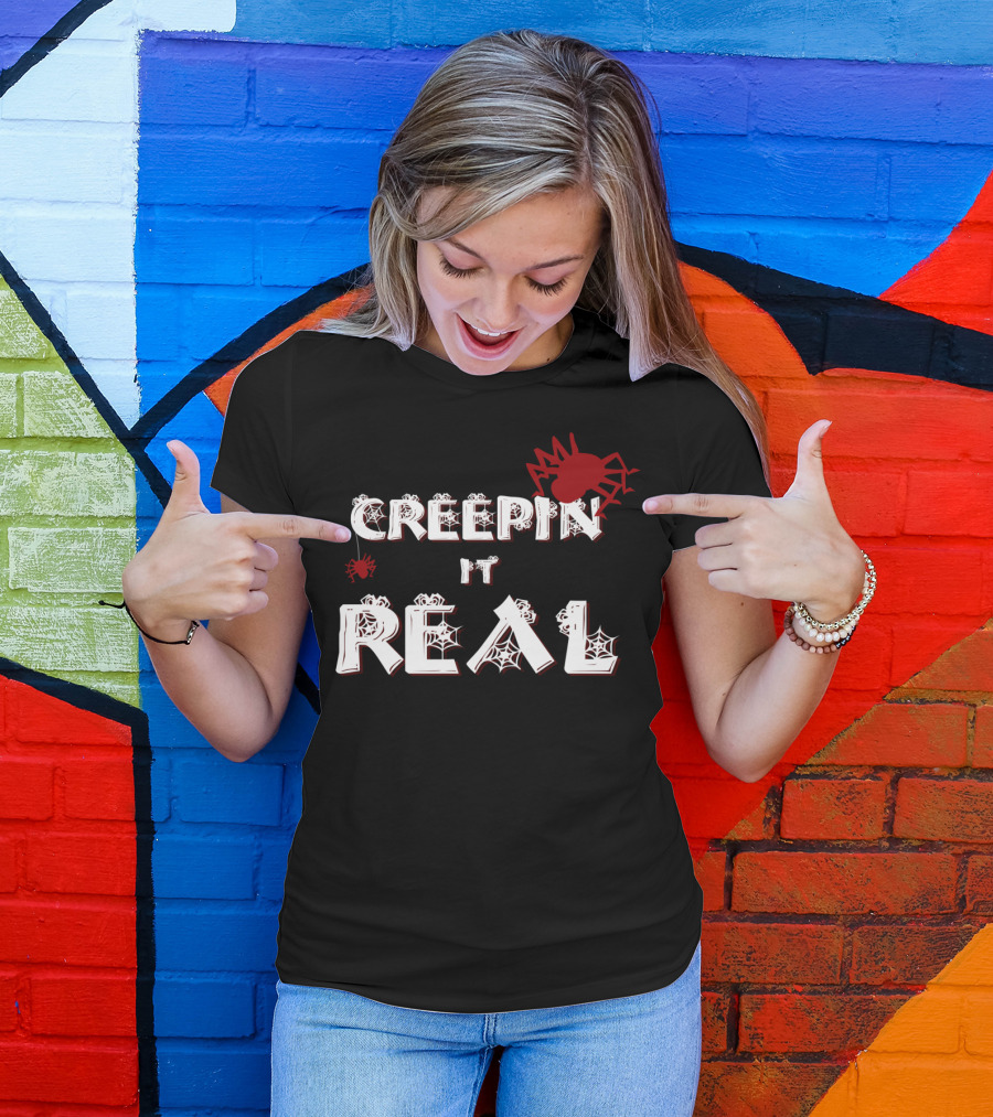 Creepin It Real Spider Web T-Shirt