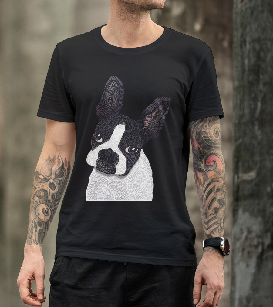 Boston Terrier Mya Mandala T-Shirt
