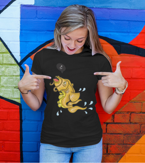 Carp With Worm And Ampersand Speech Bubble T-Shirt