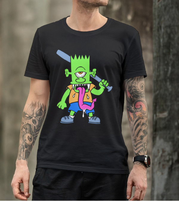 Beat On The Brart Monster With Bat And Tongue T-Shirt