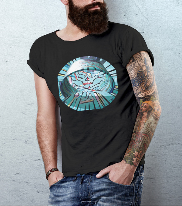 Beat Skull Abstract Vortex T-Shirt