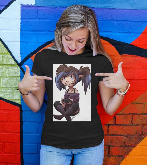 Ari Case Phone Gamer Girl With Headset And Controller T-Shirt
