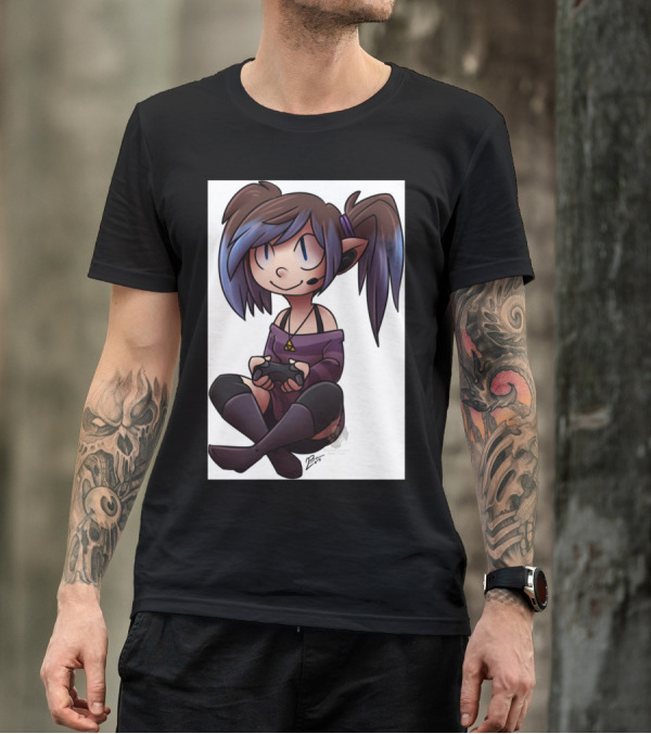 Ari Case Phone Gamer Girl With Headset And Controller T-Shirt