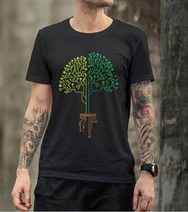 Tech Tree Circuitry Fusion T-Shirt
