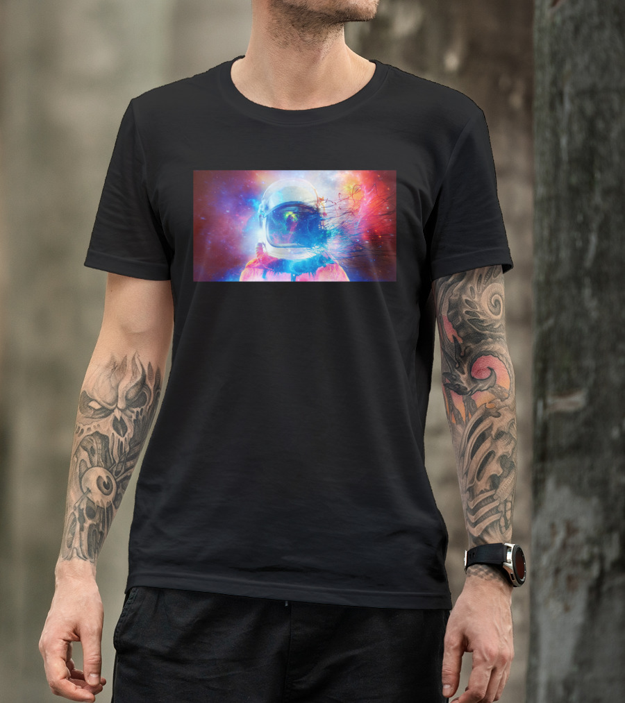Technocolor Astronaut Cosmic Explosion T-Shirt