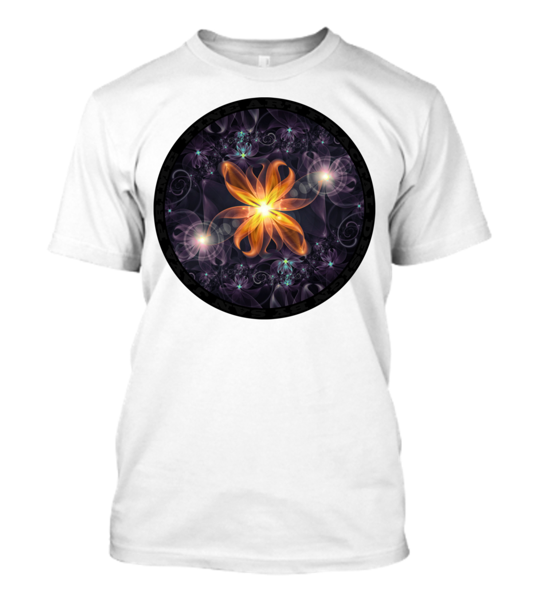 Beautiful Orange Star Lily Fractal Flower Prime Art Special T-Shirt