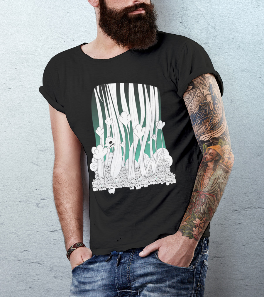 Fantasy Forest Dreamy Whimsical Wilderness Vibrant Overgrowth T-Shirt