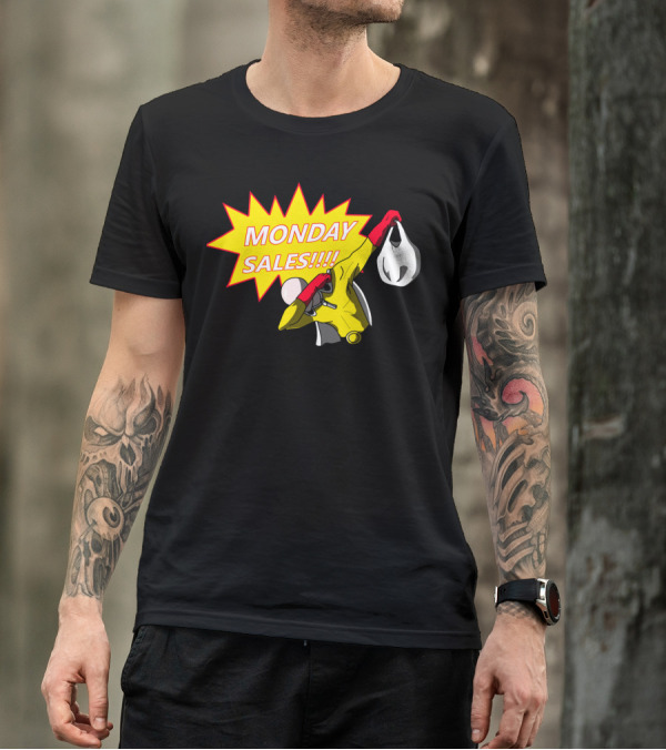 Saitama Monday Sales Special Featuring Heroic Shopper T-Shirt