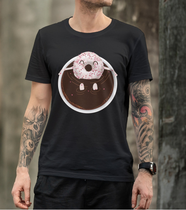 Donut Relaxing In Coffee Jacuzzi Bliss T-Shirt
