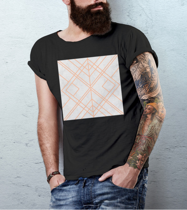 Art Deco Geometric Lines T-Shirt