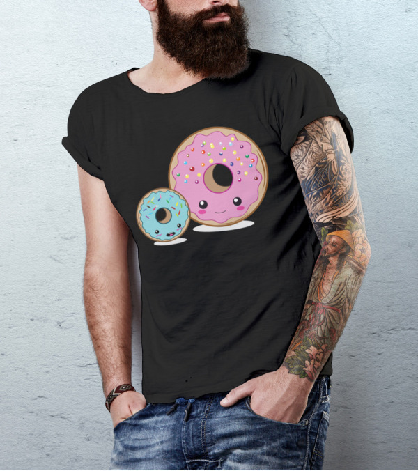 Kawaii Donut Friends With Pastel Sprinkles T-Shirt
