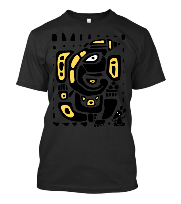 Ganapati Abstract Modern T-Shirt