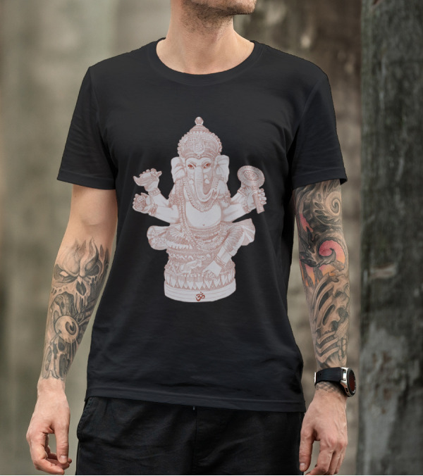 Ganesh Om Symbol Elephant Deity T-Shirt