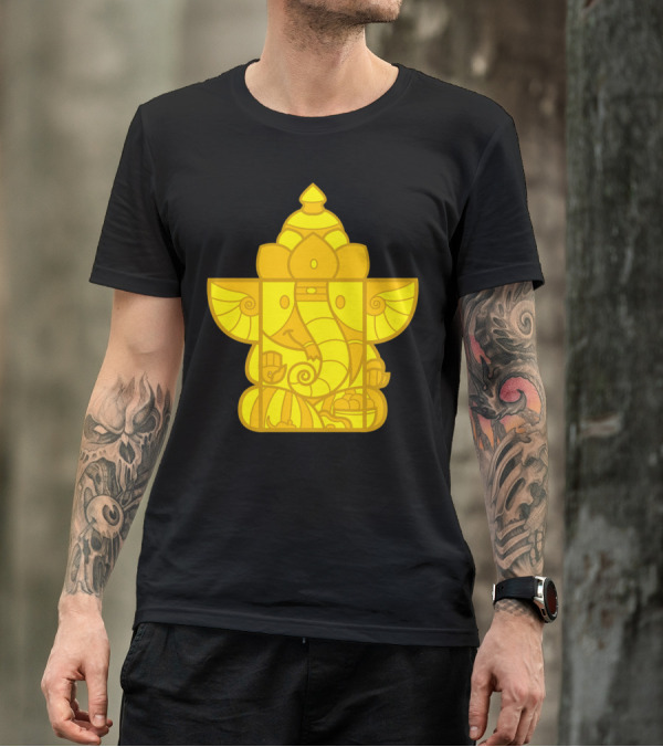 Ganesha Box Toy Yellow Block T-Shirt