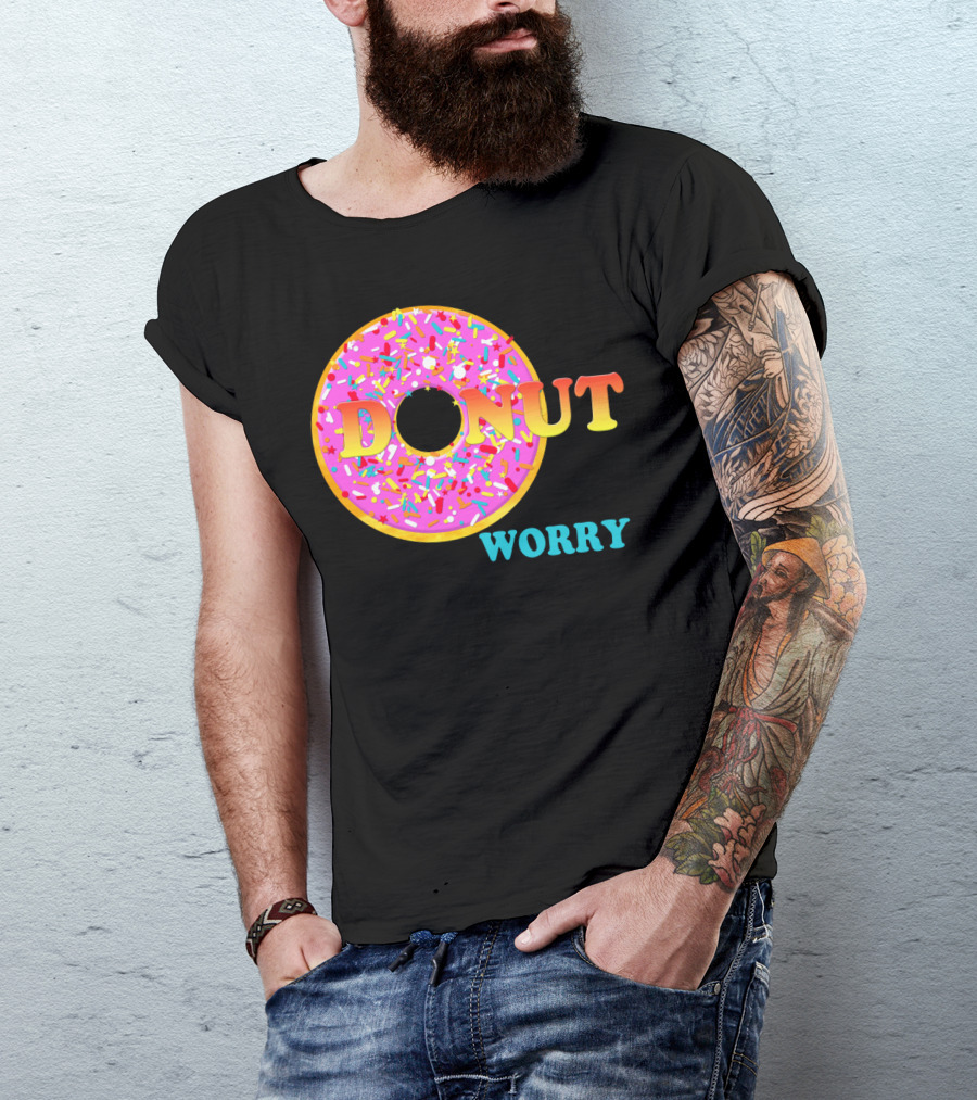 Donut Worry Sprinkles Pink Frosting T-Shirt
